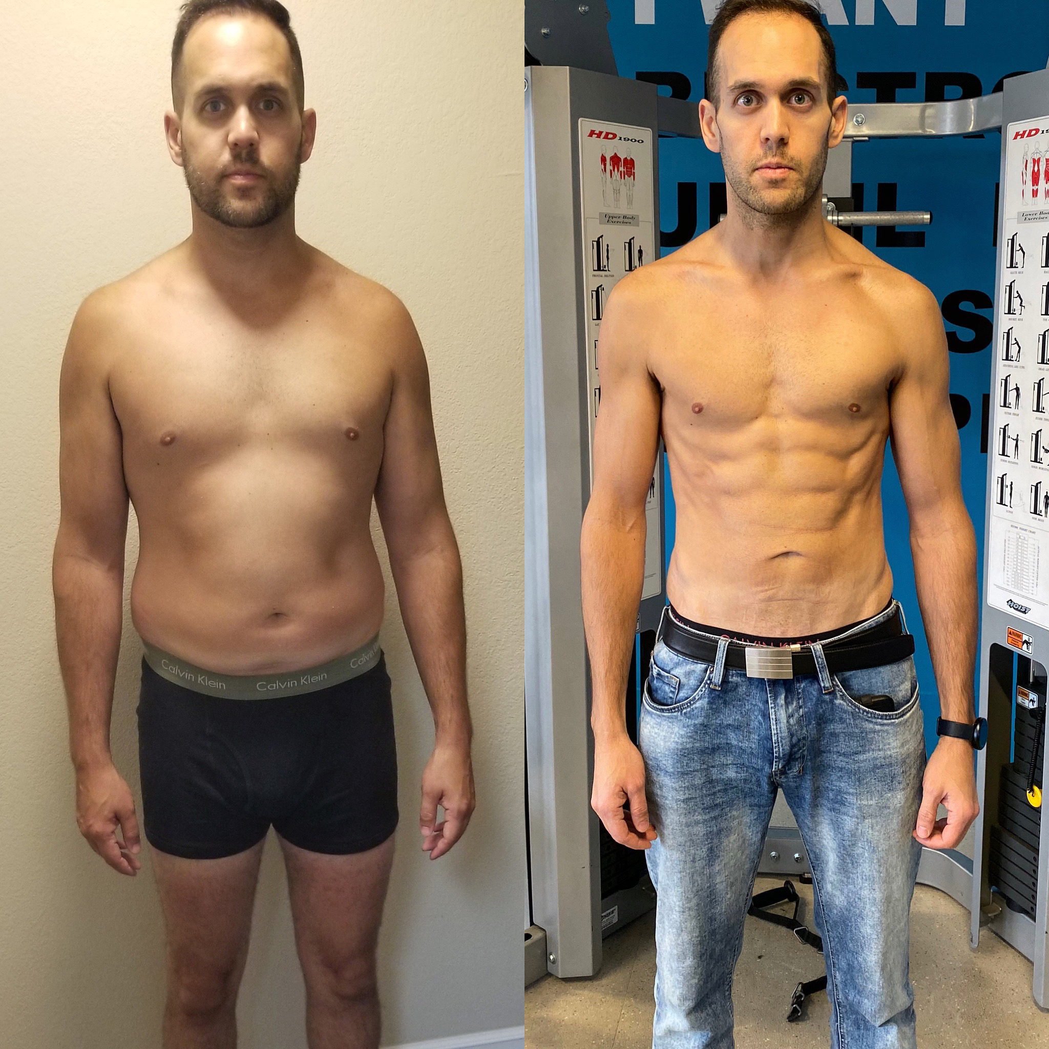 Hammer Fitness client transformation