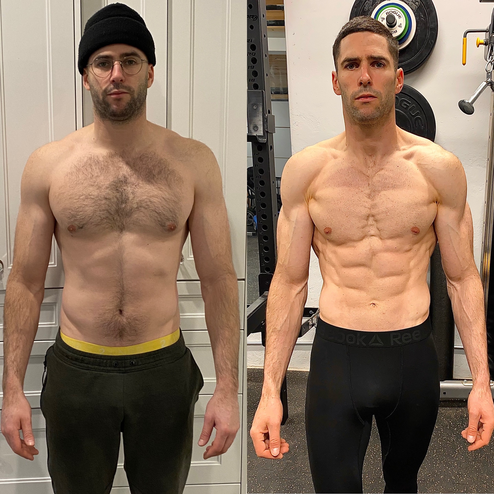Hammer Fitness client before and after M.E.D transformation